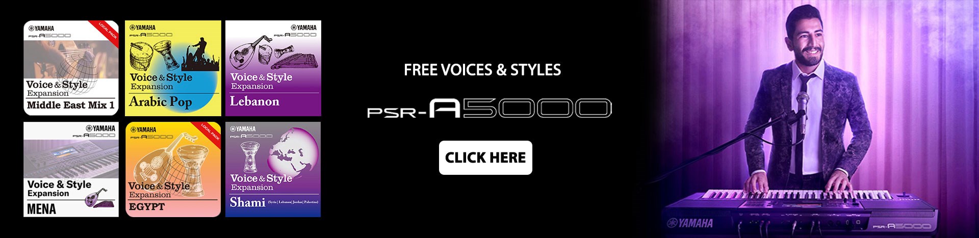PSR-A5000 free voices and styles