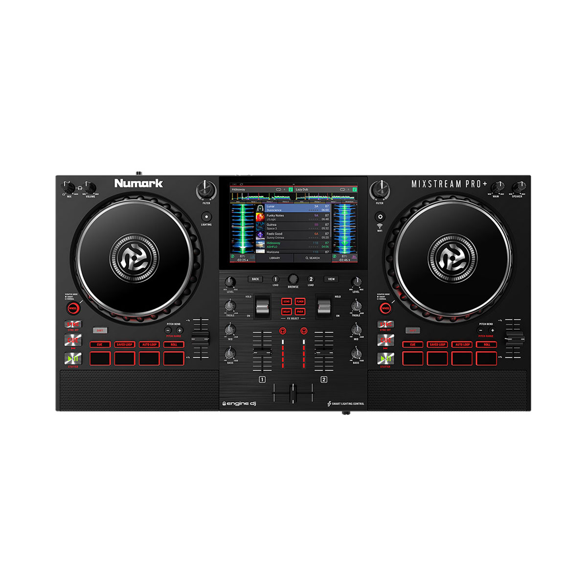 NUMARK Mixstream Pro CONSOLE DJ 2-DECK CON STREAMING WiFi, SPEAKER  INTEGRATI, TOUCHSCREEN 7 • Bombardino Music - Strumenti Musicali a Oria -  BR