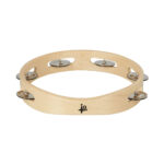 IQ Plus IQ-W054-00 8-Inch Natural Wood Tambourine