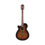 Ibanez AEG70L Left-handed Electro-Acoustic Guitar - Tiger Burst High Gloss