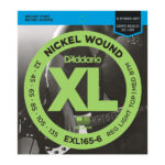 D'addario EXL165-6 32-135 6-String Light Top/Medium Bottom Long Scale Bass Guitar Strings