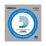 D'addario PL014 Single 014 Plain Steel String for Acoustic or Electric Guitars
