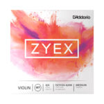D'addario DZ310A ZYEX VIOLIN String Set with Aluminum D, 4/4 Scale, Medium Tension
