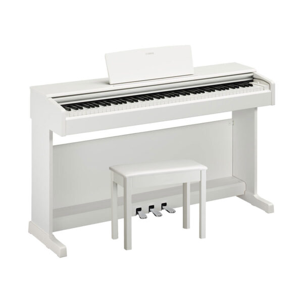 Yamaha-YDP-145-White-with-Bench