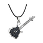 Signature MG-111 Black Electric Guitar Necklace
