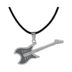 Signature MG-108 Gray Electric Guitar Necklace
