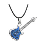 Signature MG-109 Blue Electric Guitar Necklace