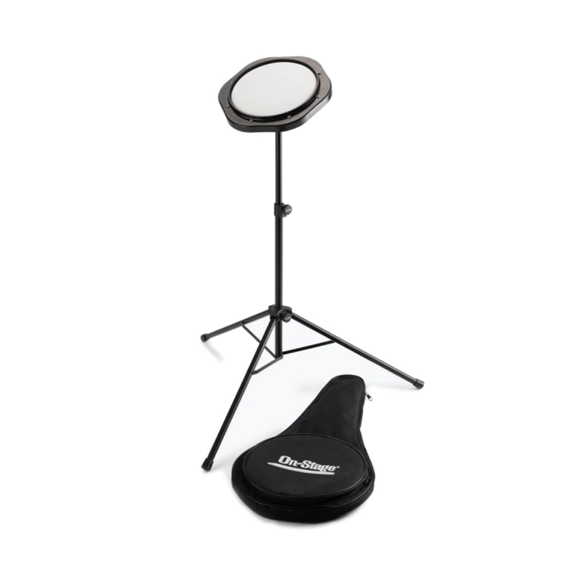 DFP5500 On-Stage DFP5500 Practice Drum Pad with Stand and Bag - Image 1