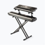 On-Stage KS7292 Double-X Ergo-Lok Keyboard Stand with Second Tier - Image 2