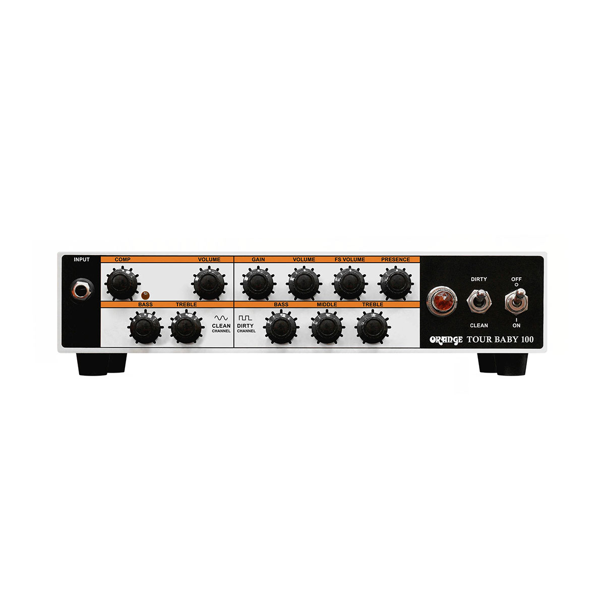 ORG-TOUR-BABY-100 Orange Tour Baby 100-watt Guitar Amplifier Head - Image 1