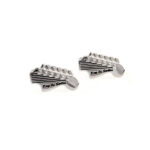 Signature MG-96 Electric Guitar Headstock Cufflink Pair Chrome Plated with box