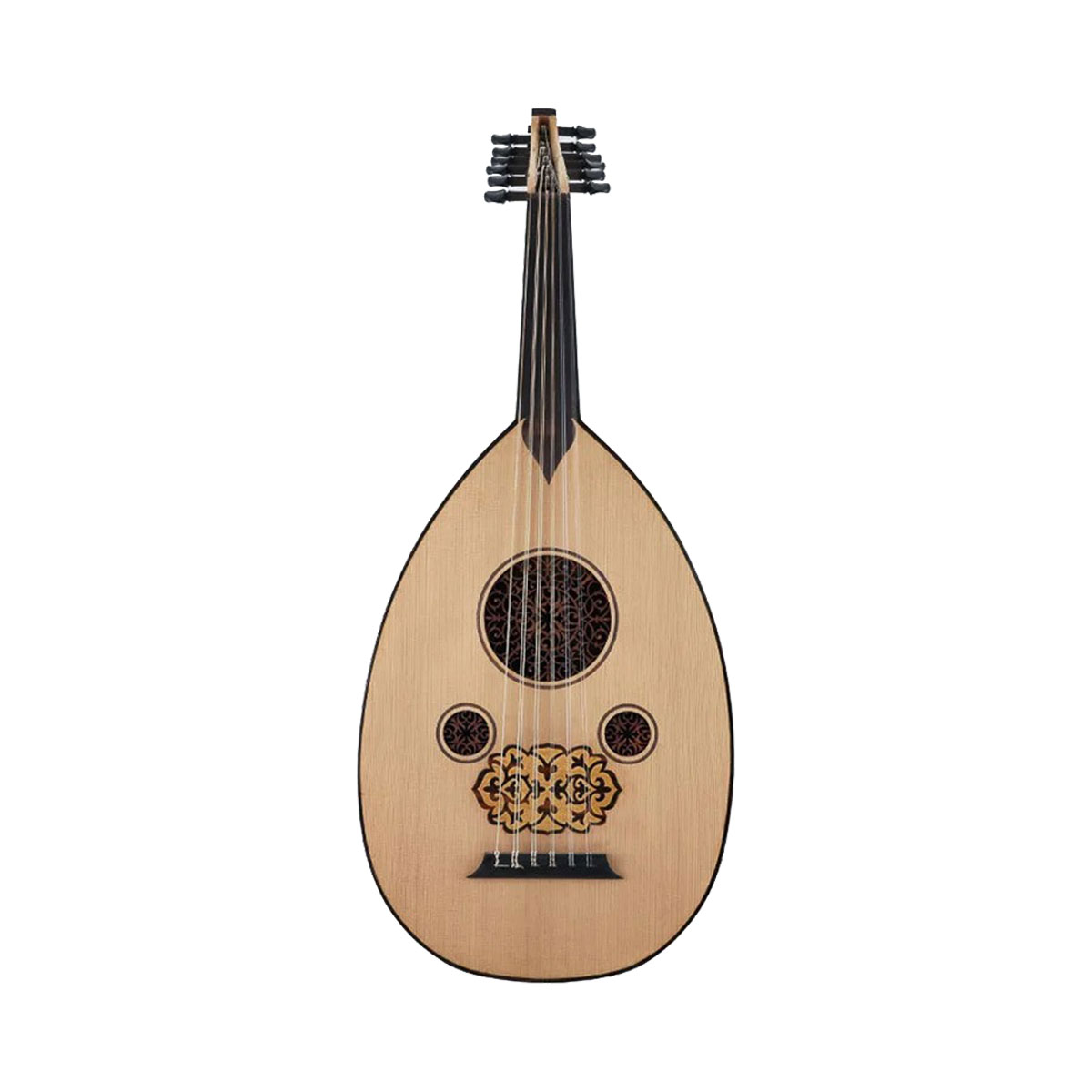 INAQ-ALABLAQ-C-front Inaq Al Ablaq Intermediate 4/4 Oud - Image 1