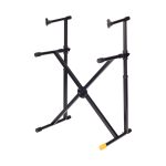 Hercules KS210B EZ-LOK Double Tier X-Keyboard Stand
