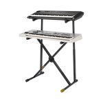 Hercules KS210B EZ-LOK Double Tier X-Keyboard Stand - Image 2